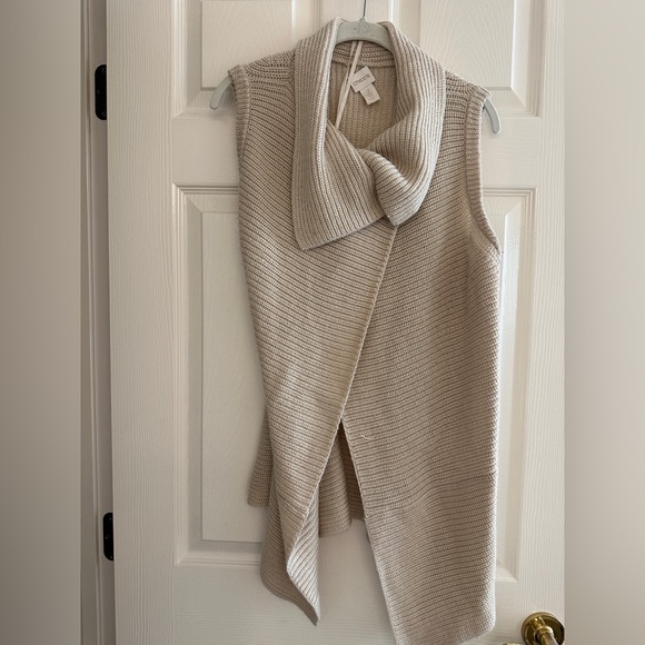 Chico's Sweaters - Chico's Cream Cowl Neck Sweater Vest